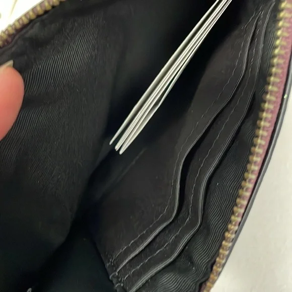 Coach Purple Dark Pink Glitter Wristlet. Brand New With Tags Authentic Bling - Picture 10 of 10